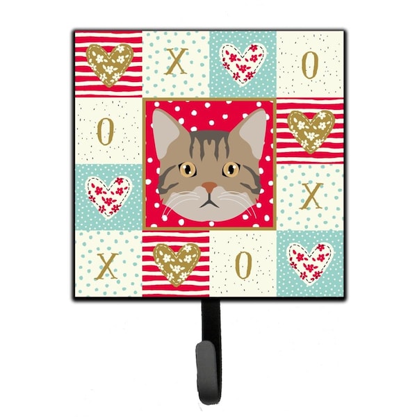 Carolines Treasures 4.25 x 1 x 7 in. American Wirehair Cat Love Leash or Key Holder CK5083SH4 - main
